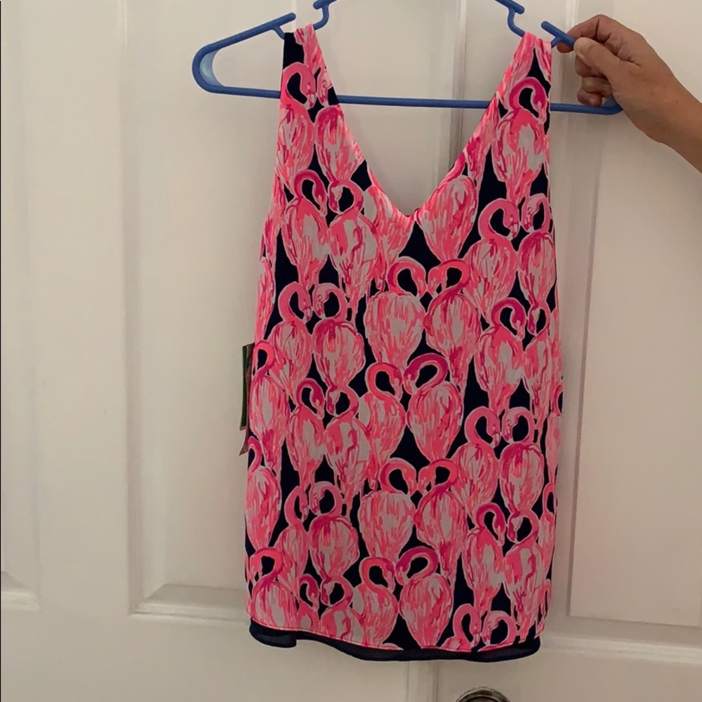 Lilly flamingo reversible tank top